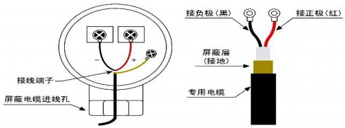 超聲波流量計探頭接線圖