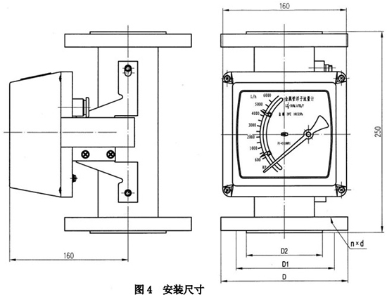 防腐蝕氣體流量計(jì)外形圖一